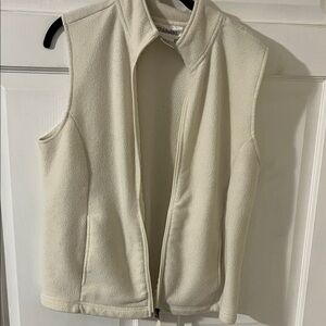 Chadwicks Off-White Fleece Vest